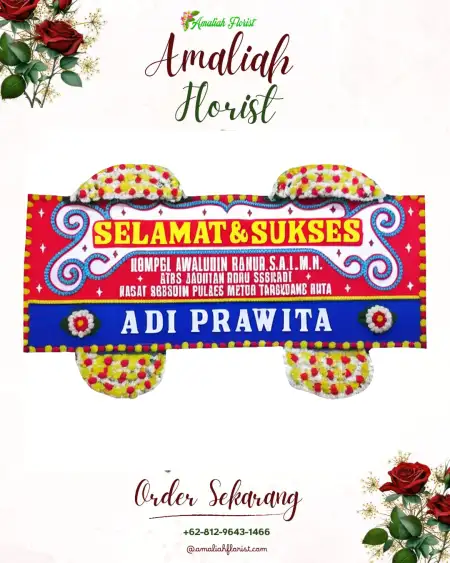 Papan Bunga Ucapan Selamat Pameutingan